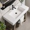 James Martin Vanities Auburn 36in Single Sink Console, Weathered Timber w/ Glossy White Mineral Composite Stone Top 165-V36-WTB-GW - alternate 7